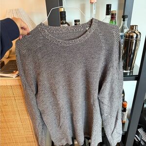 Vince Men's Charcoal Crewneck Sweater